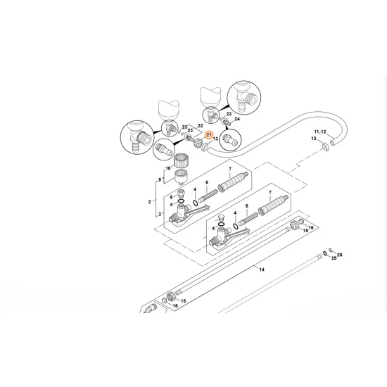 STIHL  Nakrętka kołpakowa 4247 708 3100